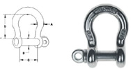 Stainless Steel T316 Precision Cast Shackles